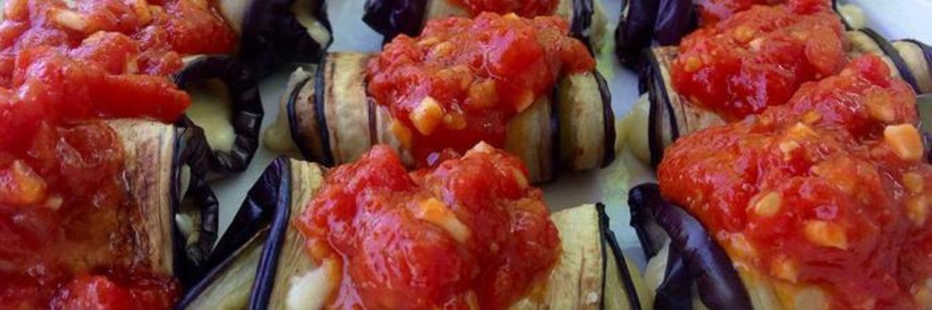 Рулеты из баклажанов