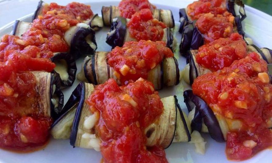 Рецепт рулетов из баклажанов