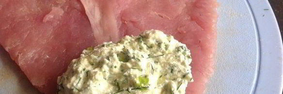 рулеты из индейки с творогом и зеленью