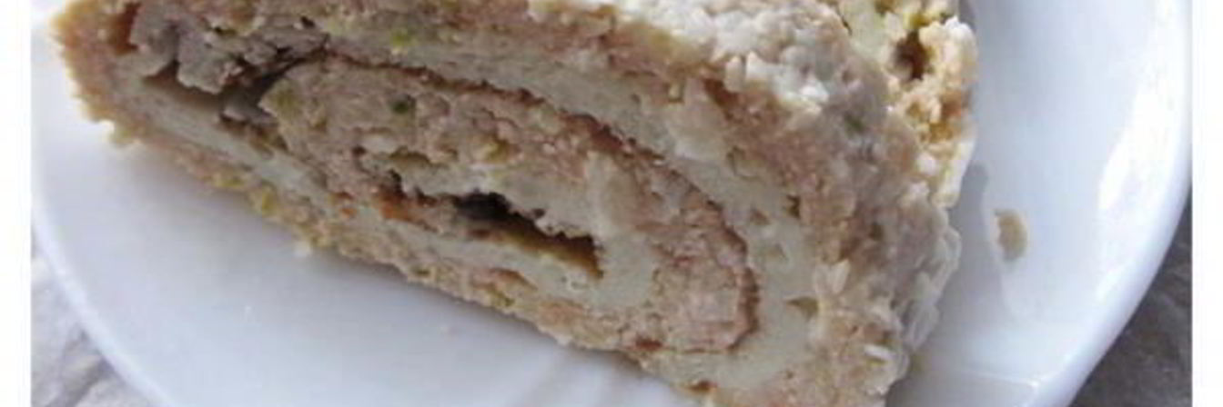 Рыбный рулет с омлетом