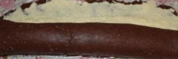 шоколадный рулет из печенья