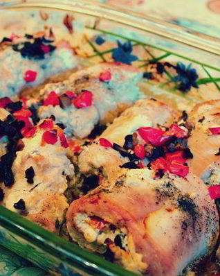 Сочные рулетики из индейки