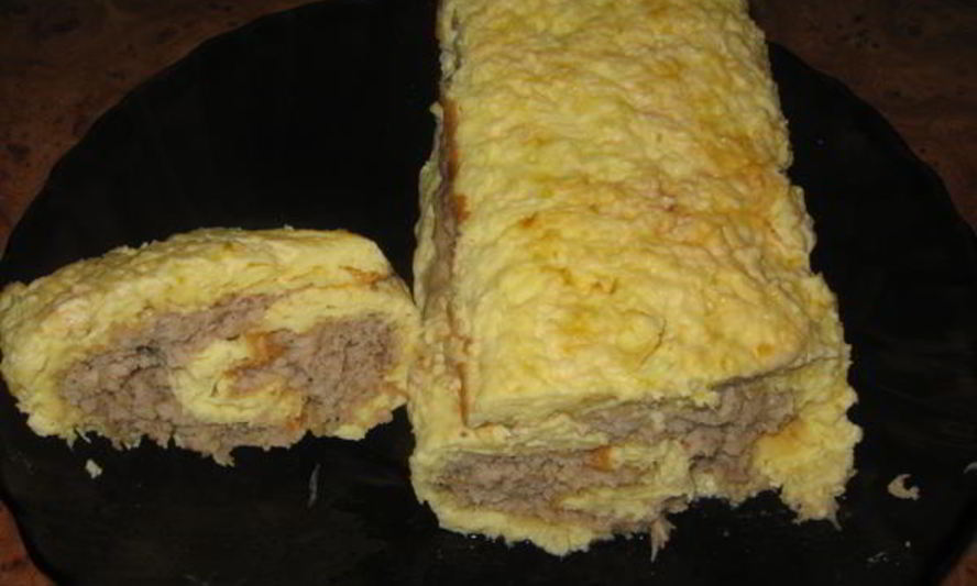 Рецепт яично-мясного рулет