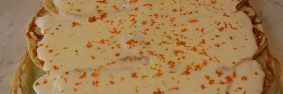 яркий фруктово-блинный рулет с рикоттой нежность