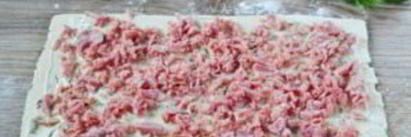 закусочные слойки-рулетики