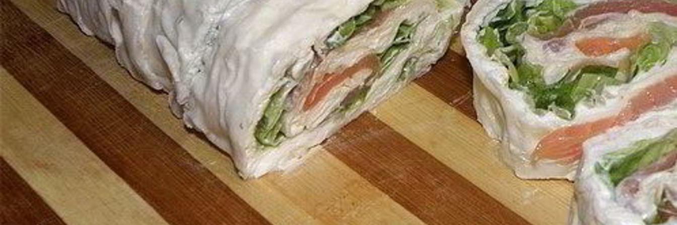 Семга в лаваше