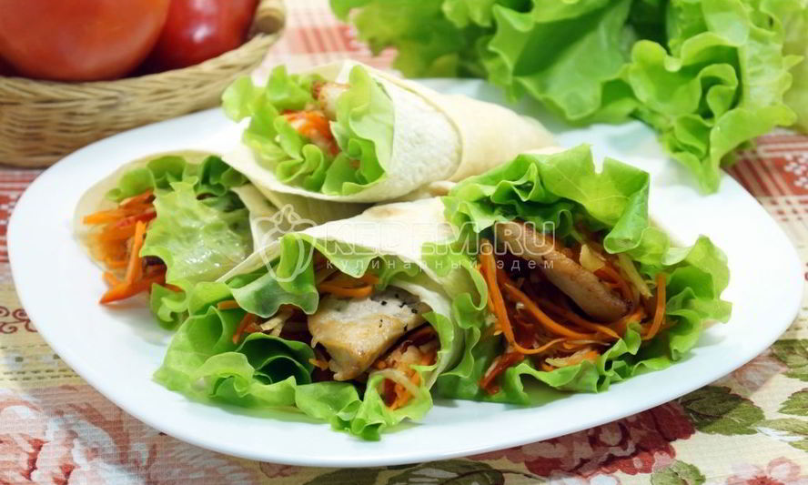 Рецепт домашней шаурмы с курицей