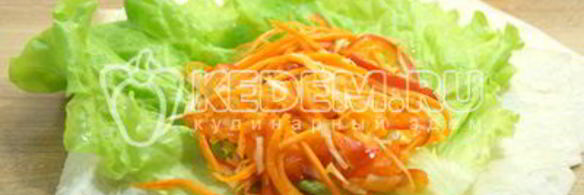 домашняя шаурма с курицей