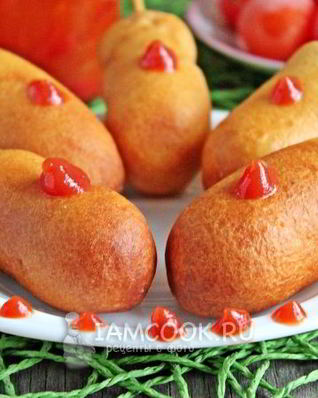 Сосиски в тесте на палочке