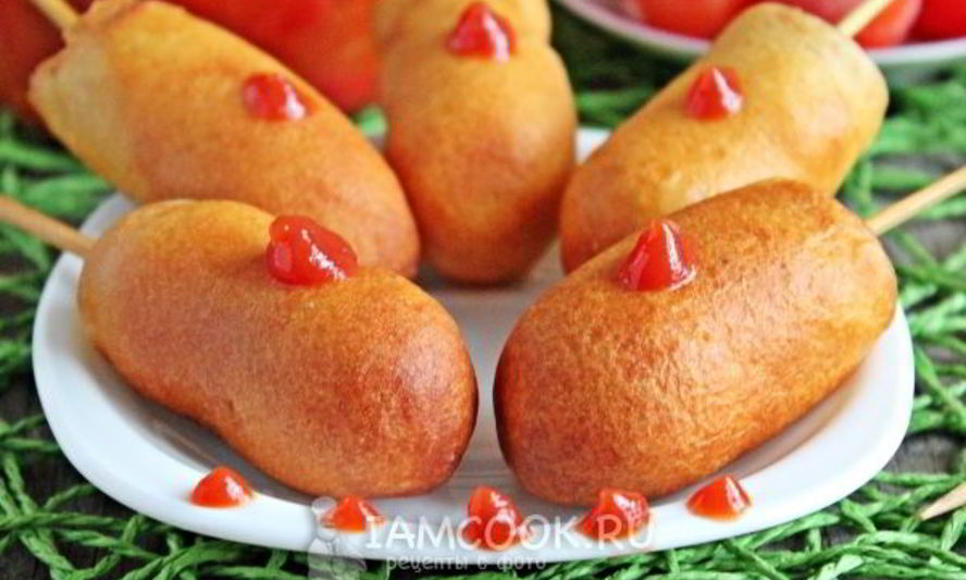 Рецепт сосисок в тесте на палочке