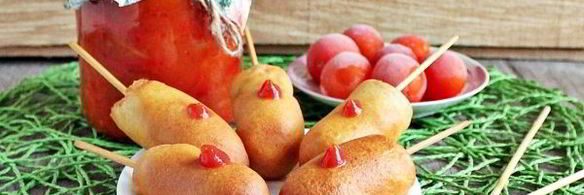 сосиски в тесте на палочке