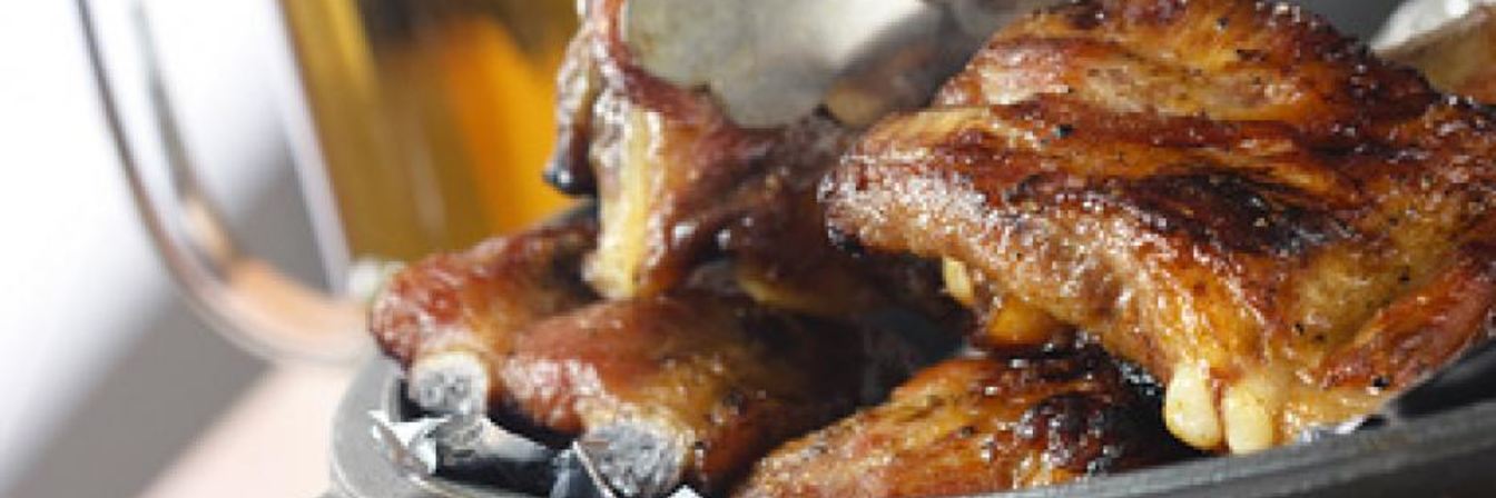 Свиные ребрышки с горчицей