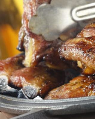 Свиные ребрышки с горчицей