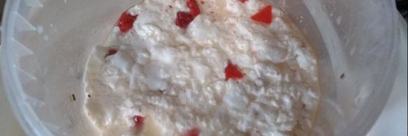 сыр качотта с вялеными помидорами