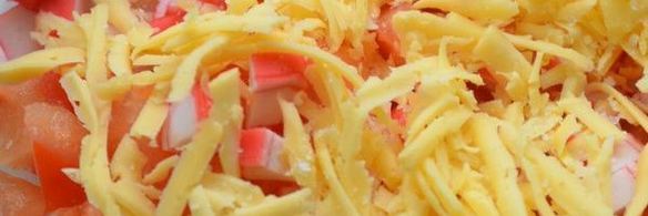 хлебная тарталетка с салатом лито