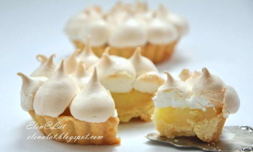 Рецепт лимонных тарталеток с безе