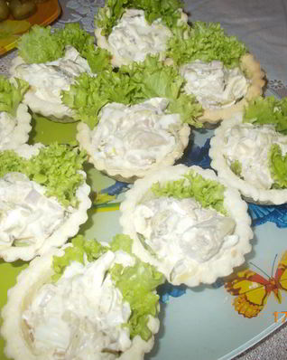 Рыбные тарталетки