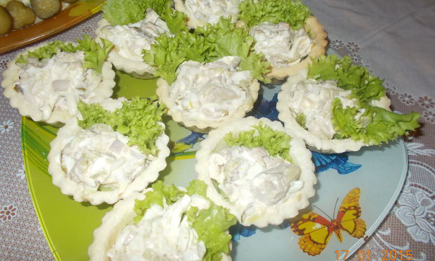 Рецепт рыбных тарталеток