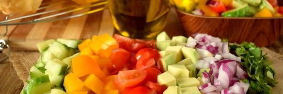 тарталетки из теста фило с салатом