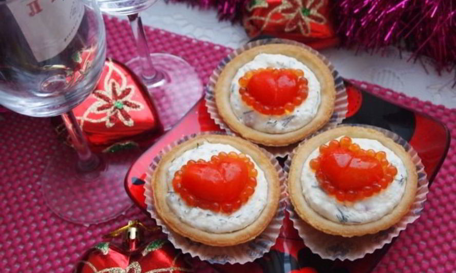 Рецепт тарталеток красного сердца