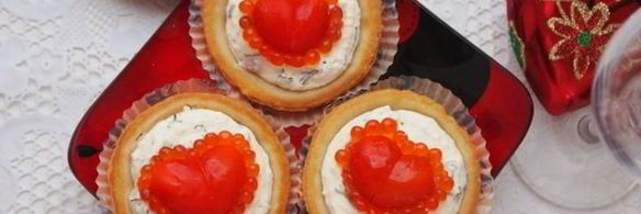 тарталетки красное сердце