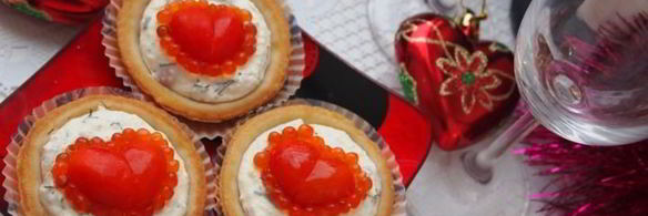 тарталетки красное сердце