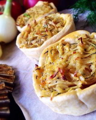 Тарталетки Пикничок с курицей и овощами