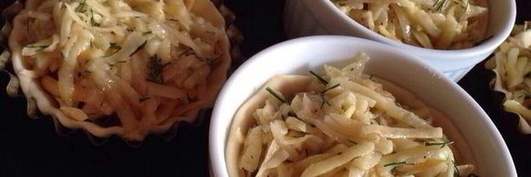 тарталетки пикничок с курицей и овощами