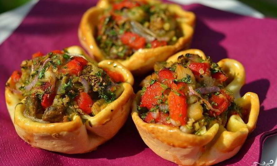 Рецепт тарталеток с баклажанами