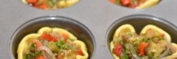 тарталетки с баклажанами