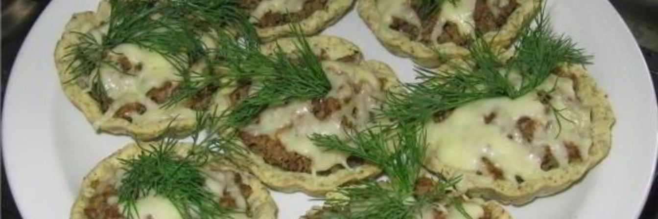 Тарталетки с фаршем