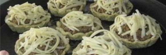 тарталетки с фаршем