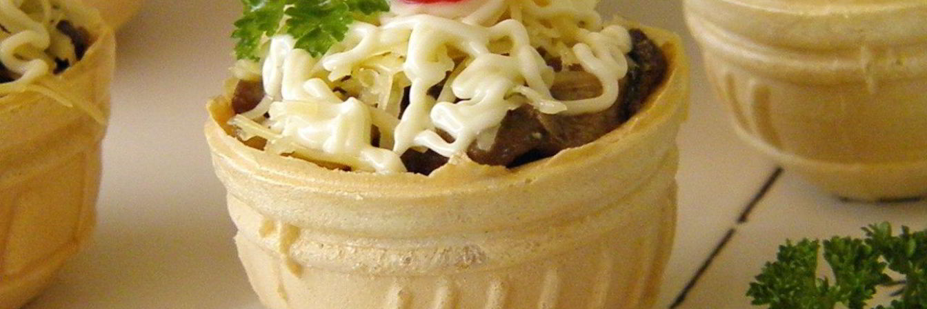 Тарталетки с грибами