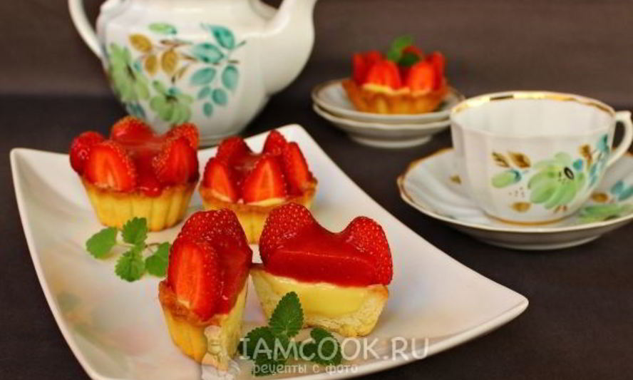 Рецепт тарталеток с клубникой
