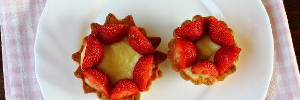 тарталетки с клубникой