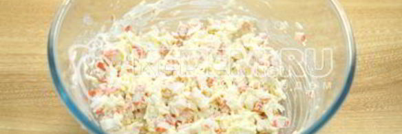 тарталетки с крабовыми палочками