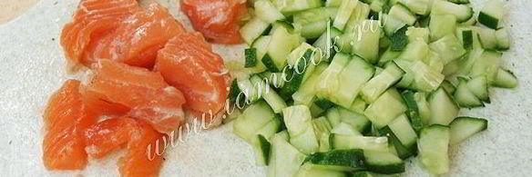 тарталетки с красной рыбой