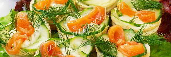 тарталетки с красной рыбой