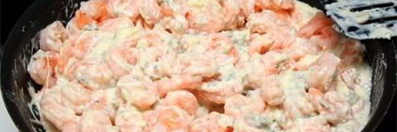 Тарталетки с креветками и сыром