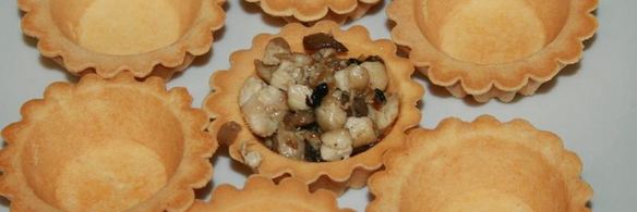 тарталетки с курицей и грибами