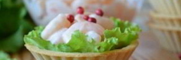тарталетки с морепродуктами