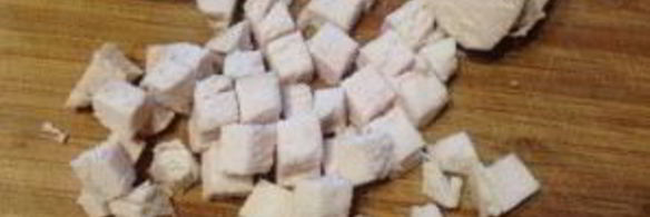 тарталетки с начинкой из курицы с ананасом