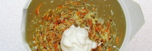 тарталетки с палтусом и овощами