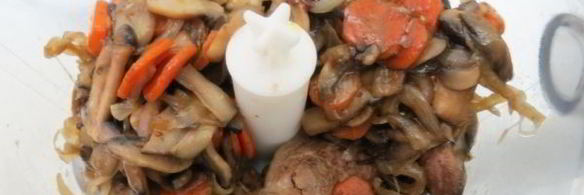 тарталетки с печеночно-грибной начинкой