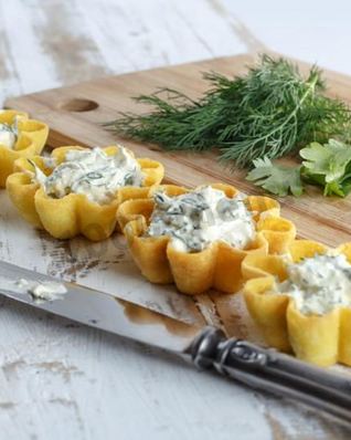 Тарталетки с творогом