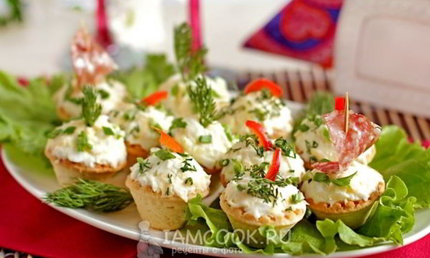 Рецепт тарталеток с яичным салатом