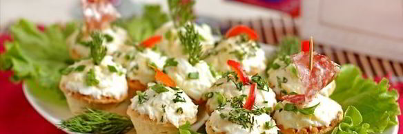 тарталетки с яичным салатом