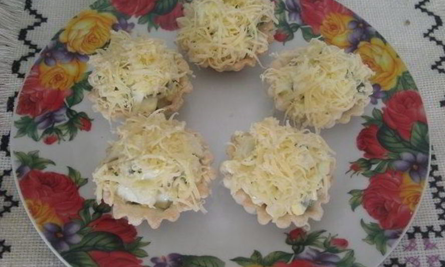 Рецепт тарталеток с языком