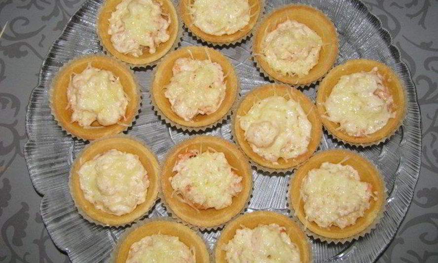 Рецепт тарталеток с жульеном из креветок