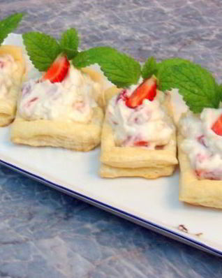 Тарталетки сладкие со сливочно-фруктовым кремом